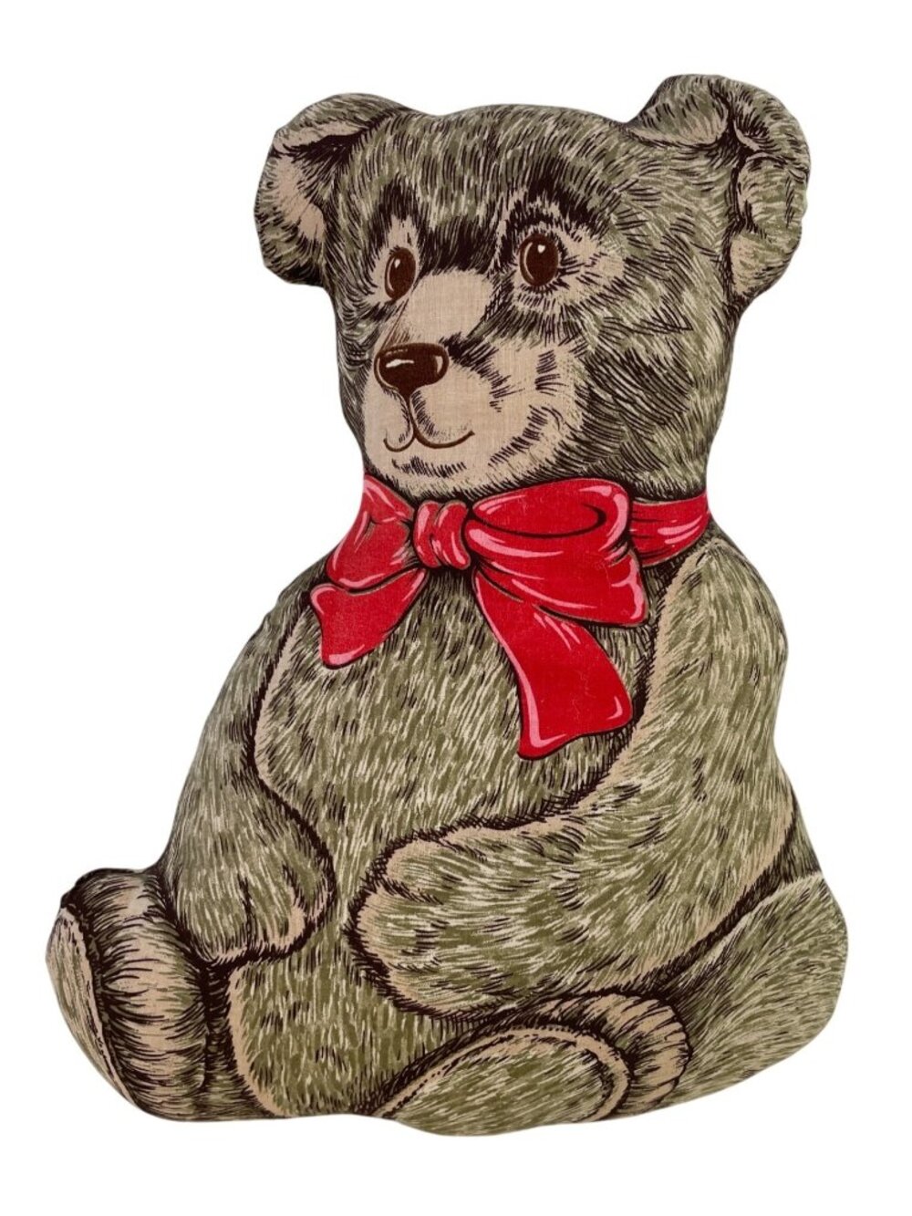Vintage Handmade Sew n Stuff 13" Teddy Bear Home Decor Pillow Cushion